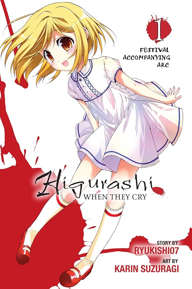 Higurashi ひぐらしのなく頃に　英語 English Manga Higurashi When They Cry: Cotton Drifting Arc, Vol. 1 - manga